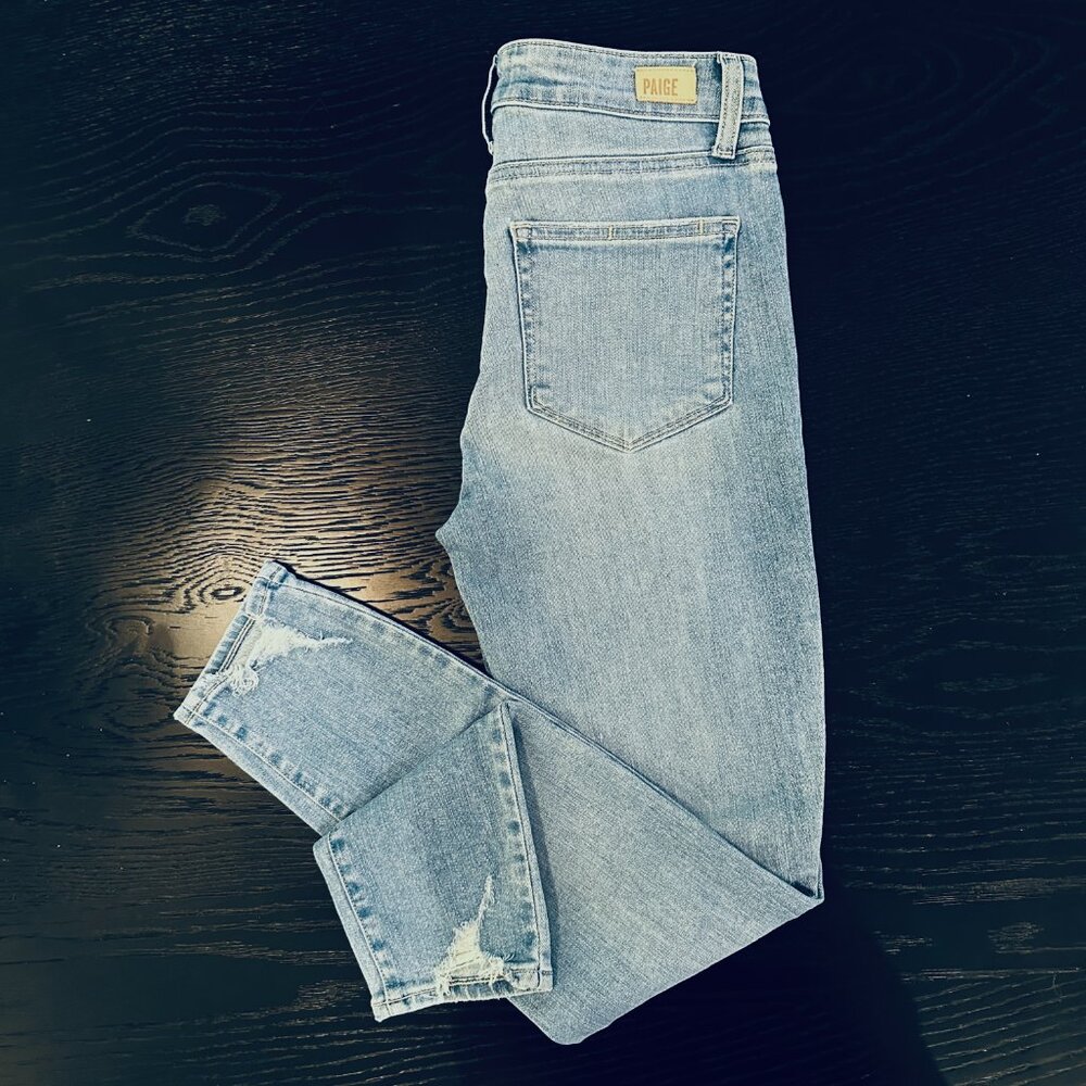 Paige Mid Rise Jeans - Picture 3 of 9
